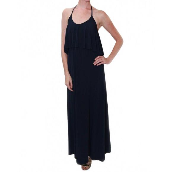 MELISSA MASSE Dresses & Skirts - NEW MELISSA MASSE halter ruffel dress in navy